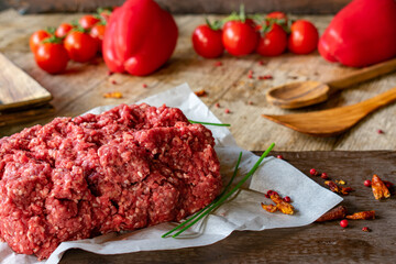 raw minced meat