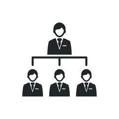 Businessman manager icon