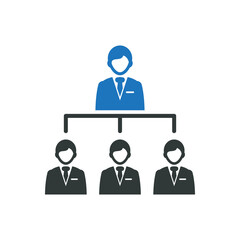 Businessman manager icon