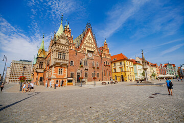 Stare miasto wrocław ratusz rynek plac kamienice © Dariusz
