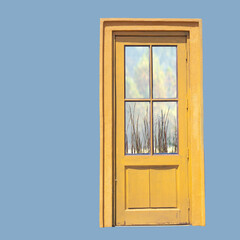 Yellow Door With View