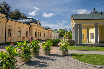 Fototapeta premium Frantiskovy Lazne (Franzensbad) - center of small spa town in the Czech Republic