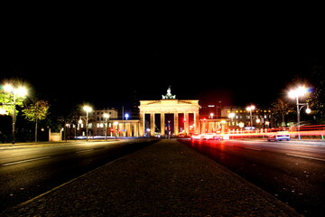 Langzeitbelichtung vom Brandenburger Tor