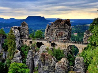 Bastei, Basteibrücke in der Sächsischen Schweiz