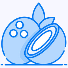 
A tropical coconut icon
