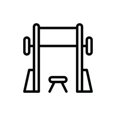 Gym, Fitness, Sport Icon Logo Illustration Vector Isolated. Hotel Service Icon Set. Editable Stroke and Pixel Perfect.