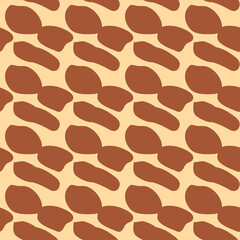 Giraffe fur seamless pattern, tropical animal skin texture.