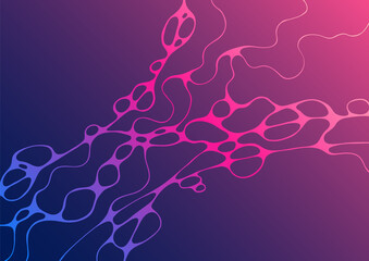 Future background with liquid shapes motion.