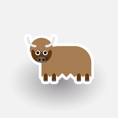 Happy Yak cartoon character