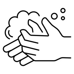 Obraz premium hand washing icon vector illustration
