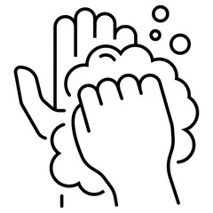 hand washing icon vector illustration