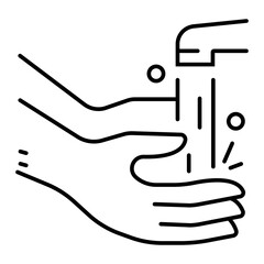 hand washing icon vector illustration