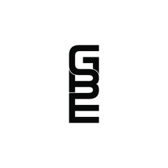 gbe letter original monogram logo design