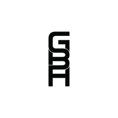 gbh letter original monogram logo design