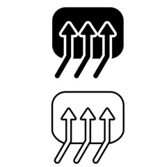 Heat icon vector set. thermal illustration sign collection. warm symbol.