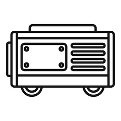 Fuel generator icon. Outline fuel generator vector icon for web design isolated on white background