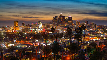 Fototapeta na wymiar Los Angeles in the evening