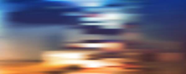 Abstract Colorful Blurred Header Background Template, Futuristic Poster or Landing Page Background Design - Vector Illustration