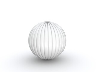 3D sphere on white background
