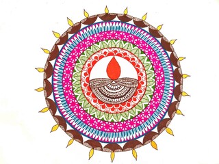 Mandala art, Diwali Art, Colourful Art, Rangoli art, Vector Diwali, Illustration Diwali, Traditional Art