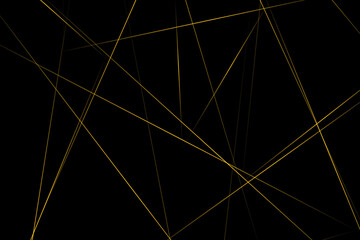 Abstract black with gold lines, triangles background modern design. Vector illustration EPS 10.