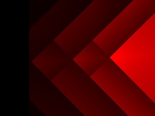 Obraz premium Triangular concentric patterns illustration overlap with red colour shade