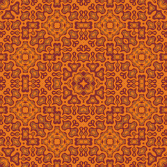 Ethnic floral motifs seamless pattern design