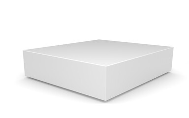 3D box on white background