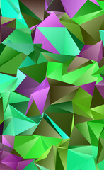 Obraz premium Abstract Low-Poly background. triangulated texture. Design 3d. Polygonal geometrical pattern. Triangular modern style