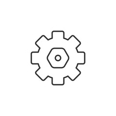 Gear icon. Setting symbol modern, simple, vector, icon for website design, mobile app, ui. Vector Illustration
