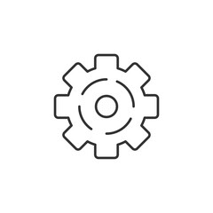 Gear icon. Setting symbol modern, simple, vector, icon for website design, mobile app, ui. Vector Illustration