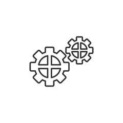 Gears icon. Settings symbol modern, simple, vector, icon for website design, mobile app, ui. Vector Illustration