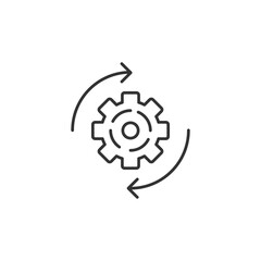 Gear icon. Cogwheel symbol modern, simple, vector, icon for website design, mobile app, ui. Vector Illustration