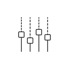 Equalizer icon. Controller symbol modern, simple, vector, icon for website design, mobile app, ui. Vector Illustration