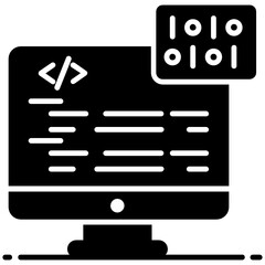 
Flat vector design of web code icon
