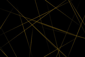 Abstract black with gold lines, triangles background modern design. Vector illustration EPS 10.