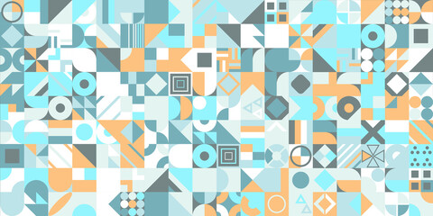 Modern vector abstract geometric pattern with different shapes.  Abstract texture background for cover poster, banner, brochure