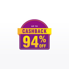 94 discount, Sales Vector badges for Labels, , Stickers, Banners, Tags, Web Stickers, New offer. Discount origami sign banner