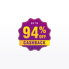 94 discount, Sales Vector badges for Labels, , Stickers, Banners, Tags, Web Stickers, New offer. Discount origami sign banner