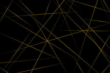 Abstract black with gold lines, triangles background modern design. Vector illustration EPS 10.