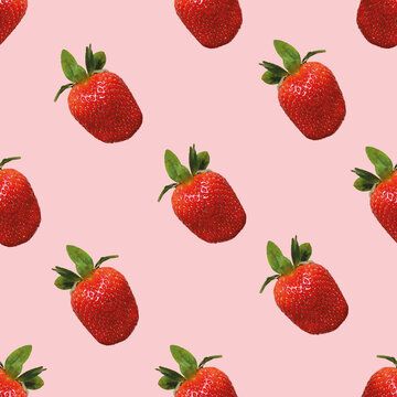 Erdbeere, nahtloser Hintergrund