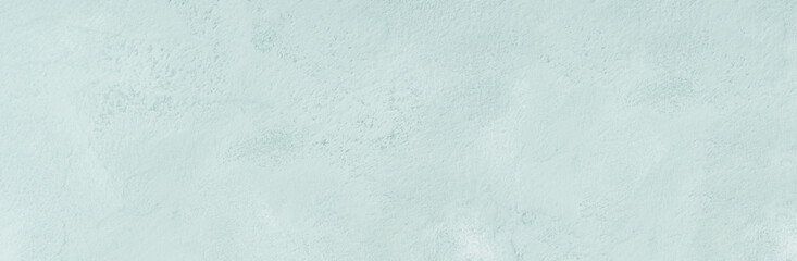 Pastel turquoise textured painted concrete background. Abstract design web banner backdrop