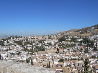 Obraz premium Ciudad de Granada fotografiada desde un alto