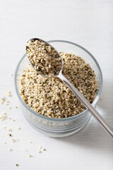 hulled hemp seeds, healthy superfood supplement