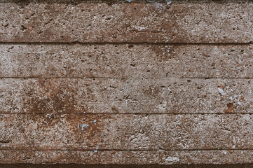Texture of gray rusted concrete with board prints