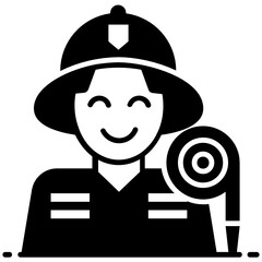 
Icon of mechanic in editable style 
