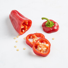 sliced red pepper