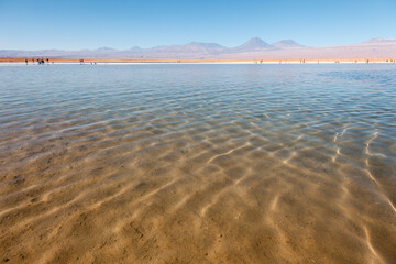 Natural pool in Atacama desert