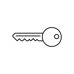 Key vector icon. Open house key icon. Key from the lock icon. Key icon - information protection symbol.