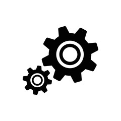 Gear vector icon. Web design icon. Gears and cogs symbol. Cog wheels icon. Cogs circle illustration. Gear wheel logo. Vector EPS